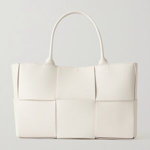 Cream Woven Tote Bag | BV inspired